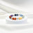 Armband 7 Chakren mit Silberkugeln