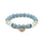 Armband Angelit/Bergkristall mit Herz