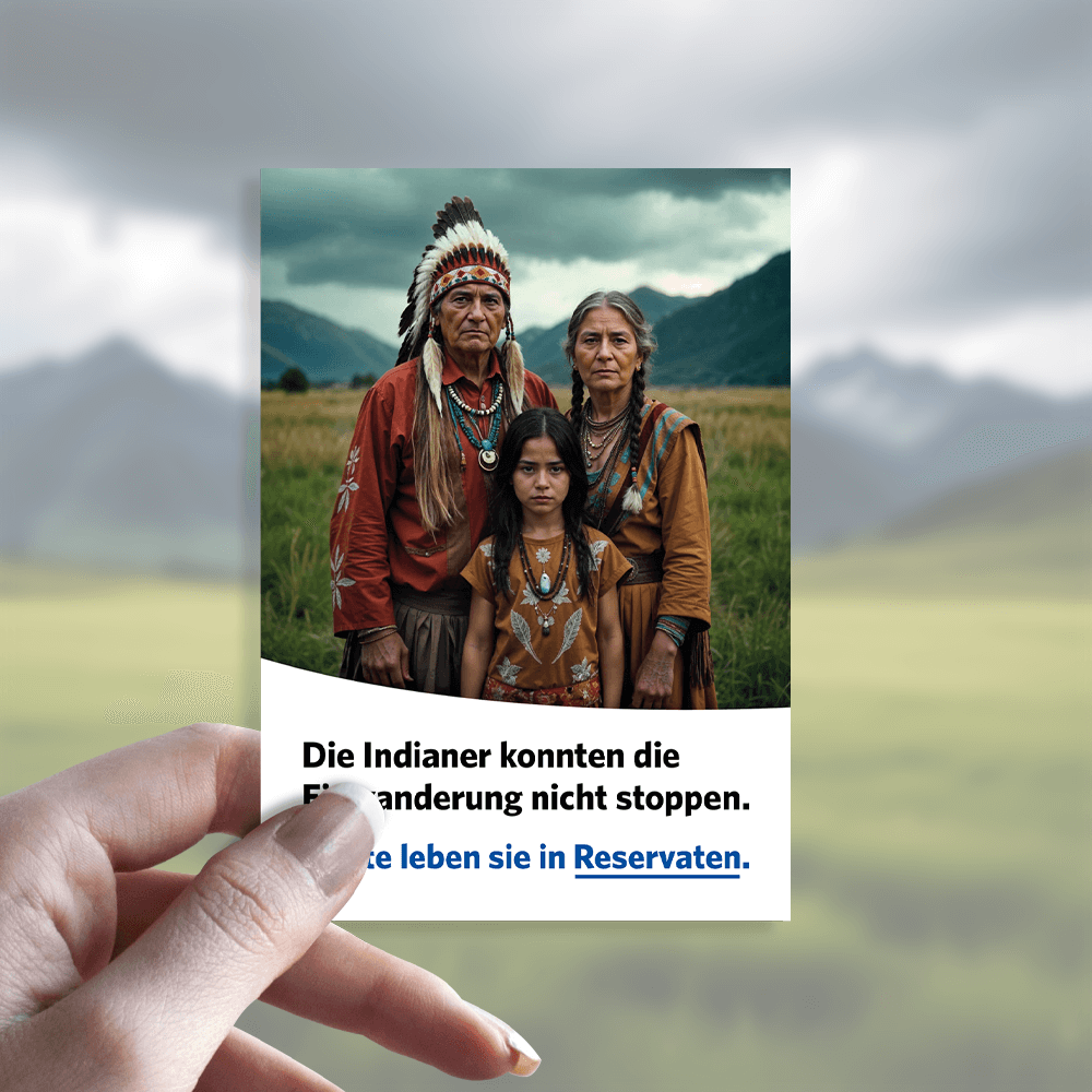 Aufkleber „Indianer“
