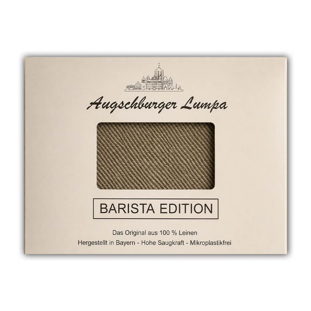 Augschburger Lumpa „Barista Edition“ – 2er Set Reinigungstücher aus 100% Leinen