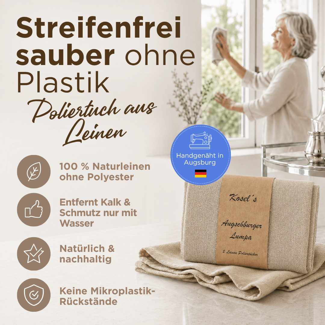 Augschburger Lumpa – Das Original – 2er Set Reinigungstücher aus 100% Leinen