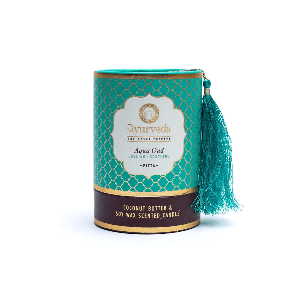 Ayurveda Pitta aqua oud Duftkerze