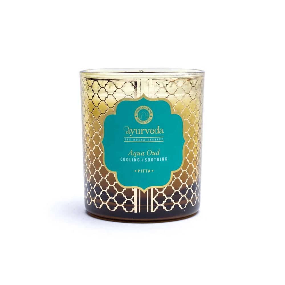 Ayurveda Pitta aqua oud Duftkerze