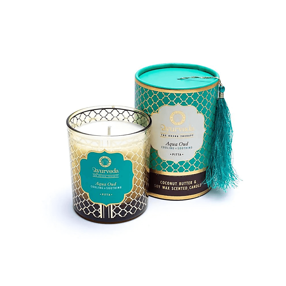 Ayurveda Pitta aqua oud Duftkerze