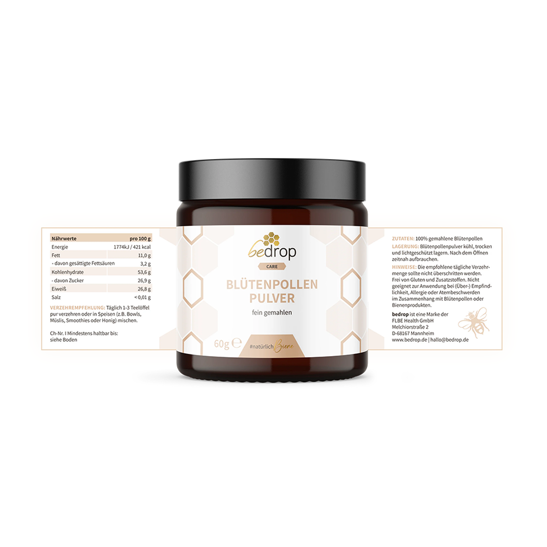 Blütenpollenpulver/Bienenpollen (60g)