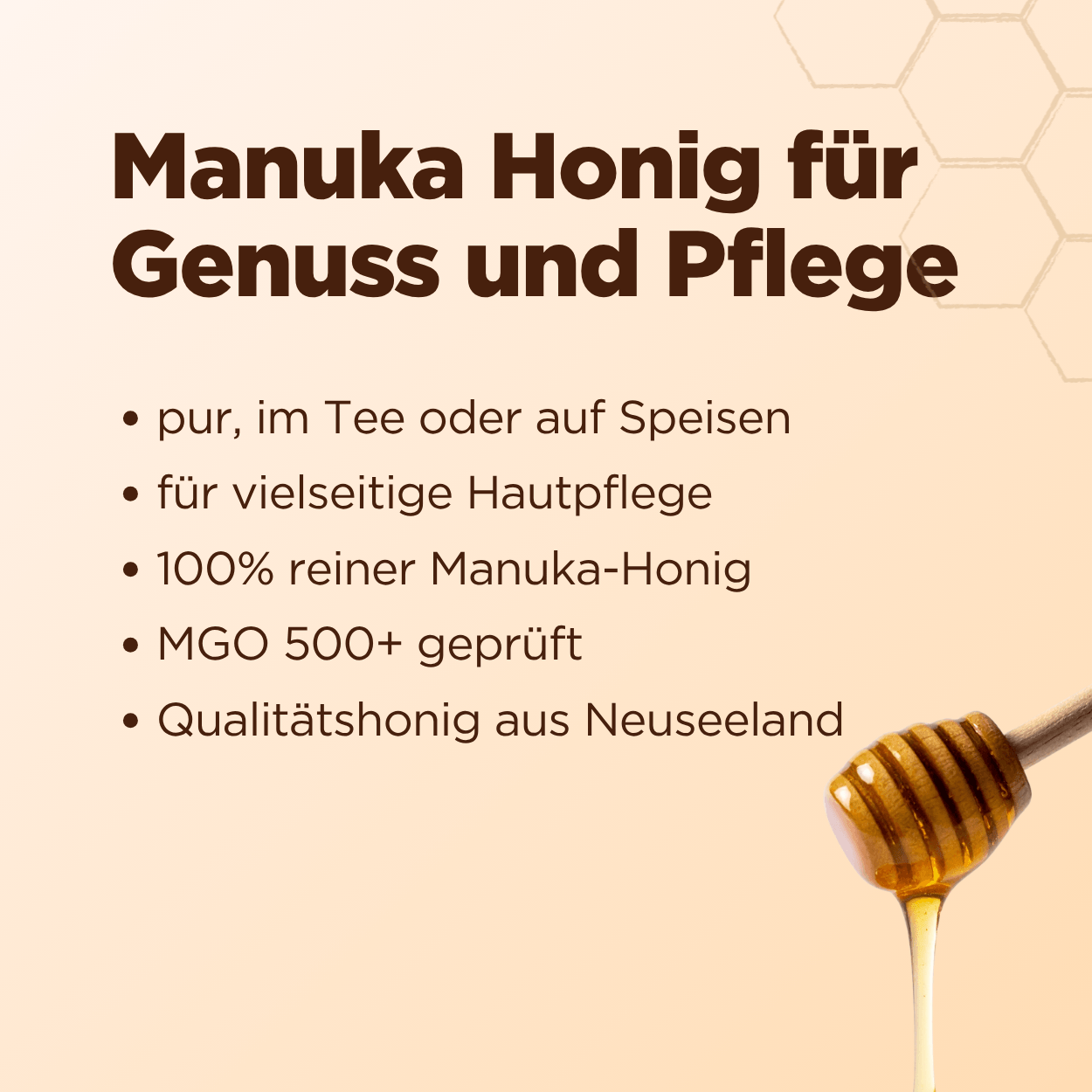 Manuka Honig mit MGO 500+