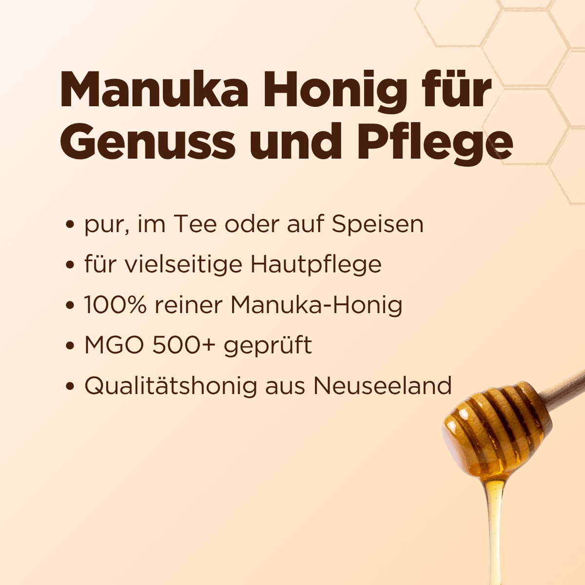 Manuka Honig mit MGO 500+