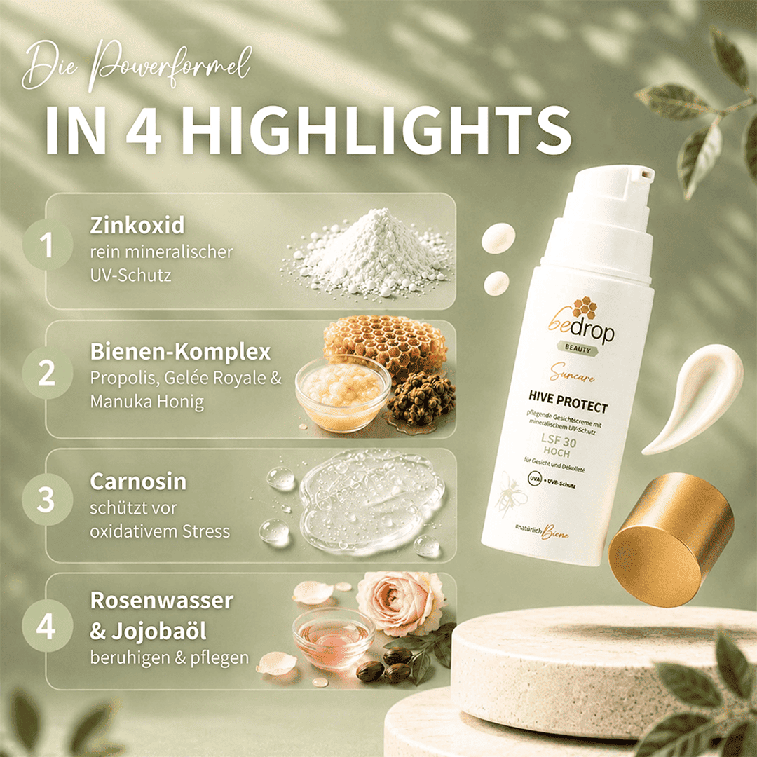 HIVE PROTECT Sonnencreme für Gesicht und Dekolleté LSF 30