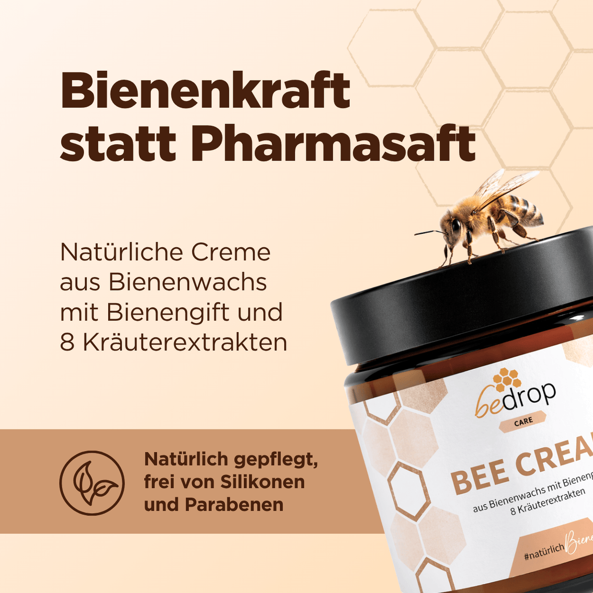 Bee Cream XXL Bienengiftsalbe und 8 Kräuterextrakten