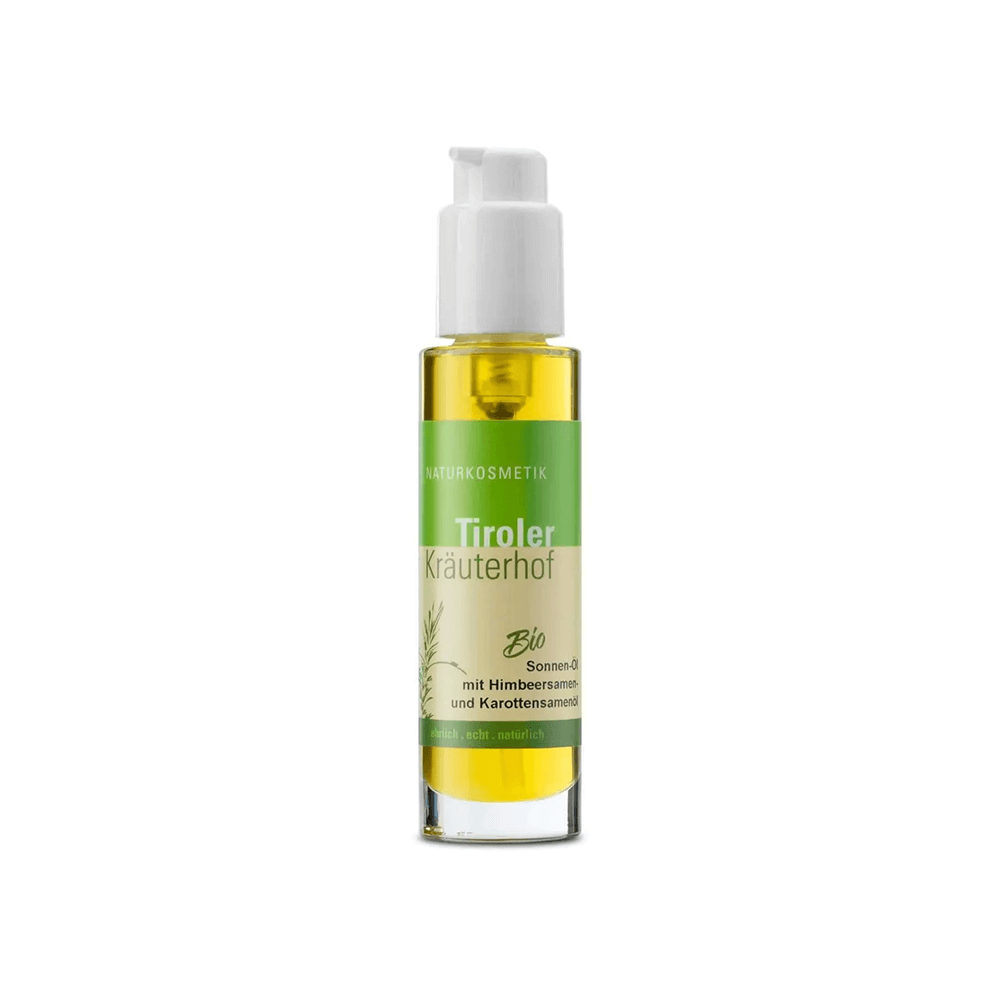 Bio Sonnenöl mit Himbeersamen- und Karottensamenöl