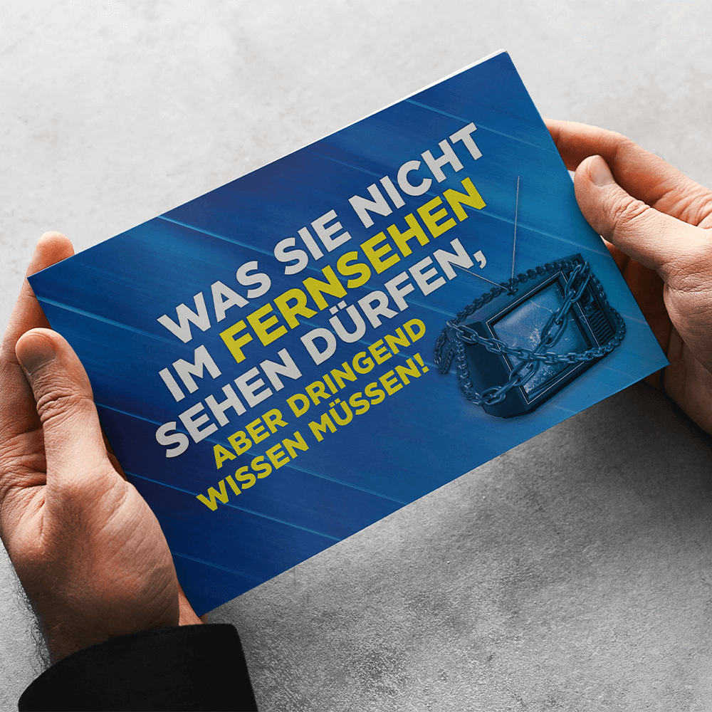 Broschüre „Was Sie nicht im Fernsehen sehen dürfen“