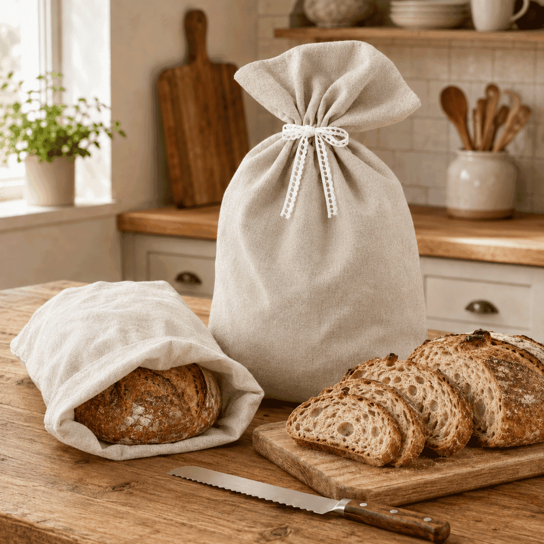 Brotbeutel aus 100% Leinen