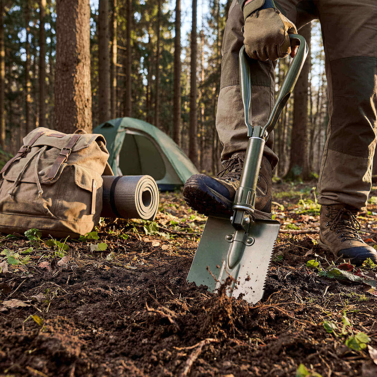 Bundeswehr Klappspaten 3-teilig