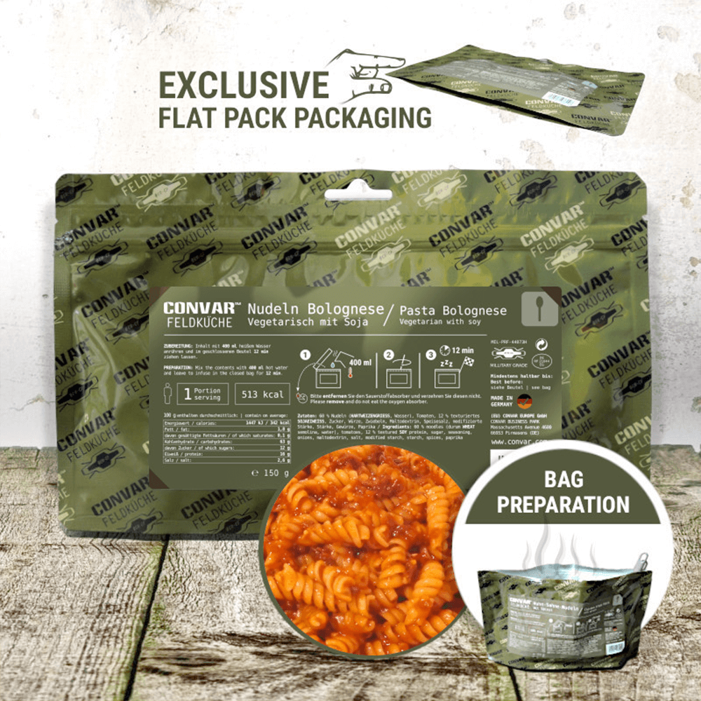 Feldküche Nudeln Bolognese (150g)