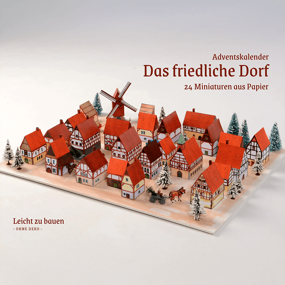 Das friedliche Dorf – Papiermodell
