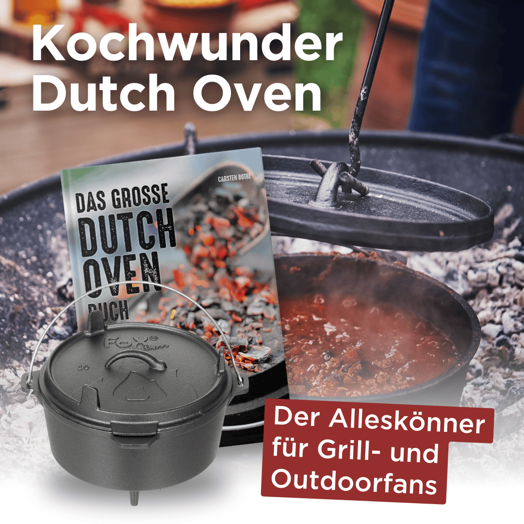 Dutch Oven, Feuertopf aus Gusseisen