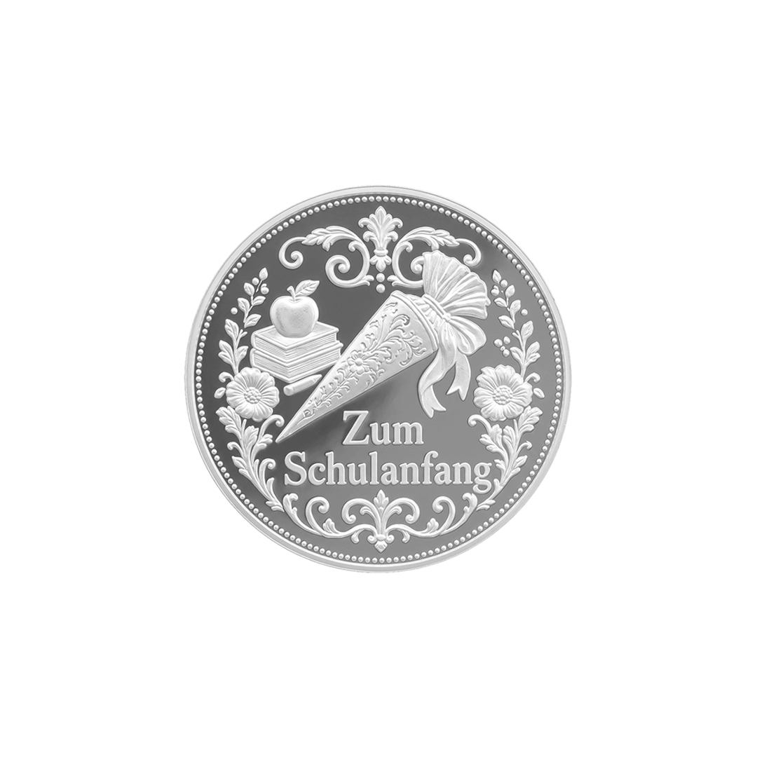 Feinsilbermedaille zum Schulanfang