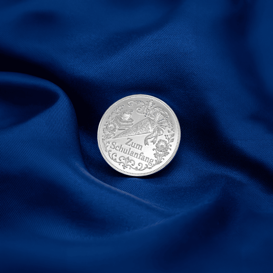 Feinsilbermedaille zum Schulanfang