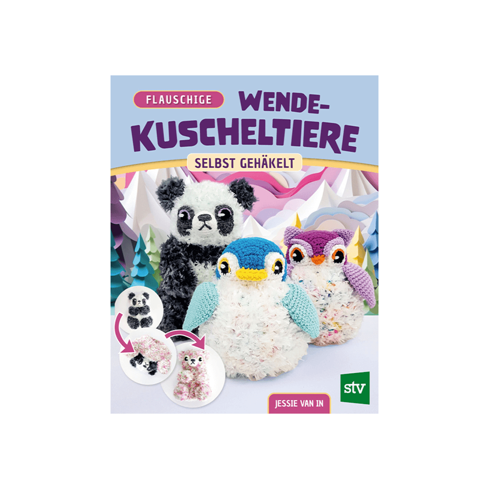 Flauschige Wende-Kuscheltiere selbst gehäkelt