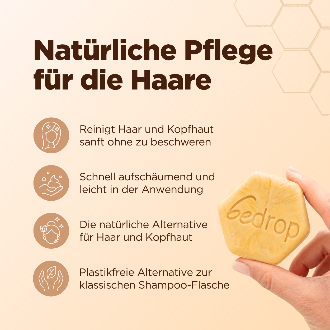 Gelée Royale festes Shampoo mit Manuka Honig und Propolis (65g)