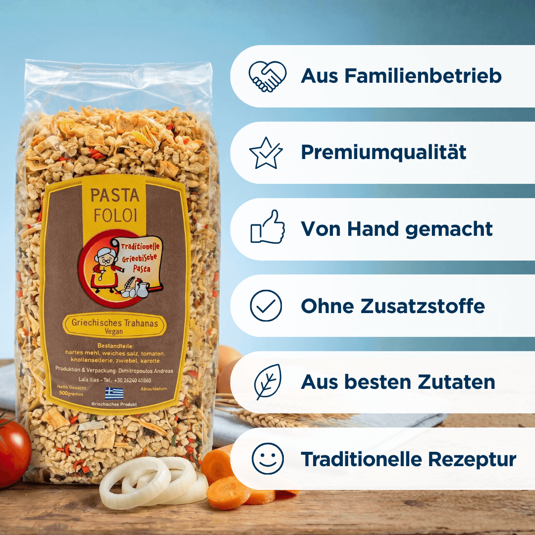 Pasta Foloi Trahanas (vegan)
