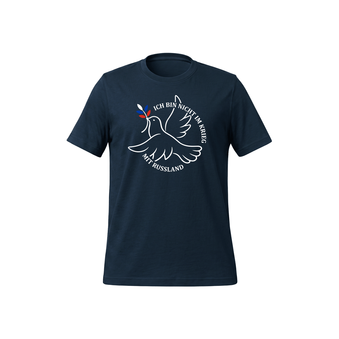 T-Shirt „Ich bin nicht im Krieg mit Russland“