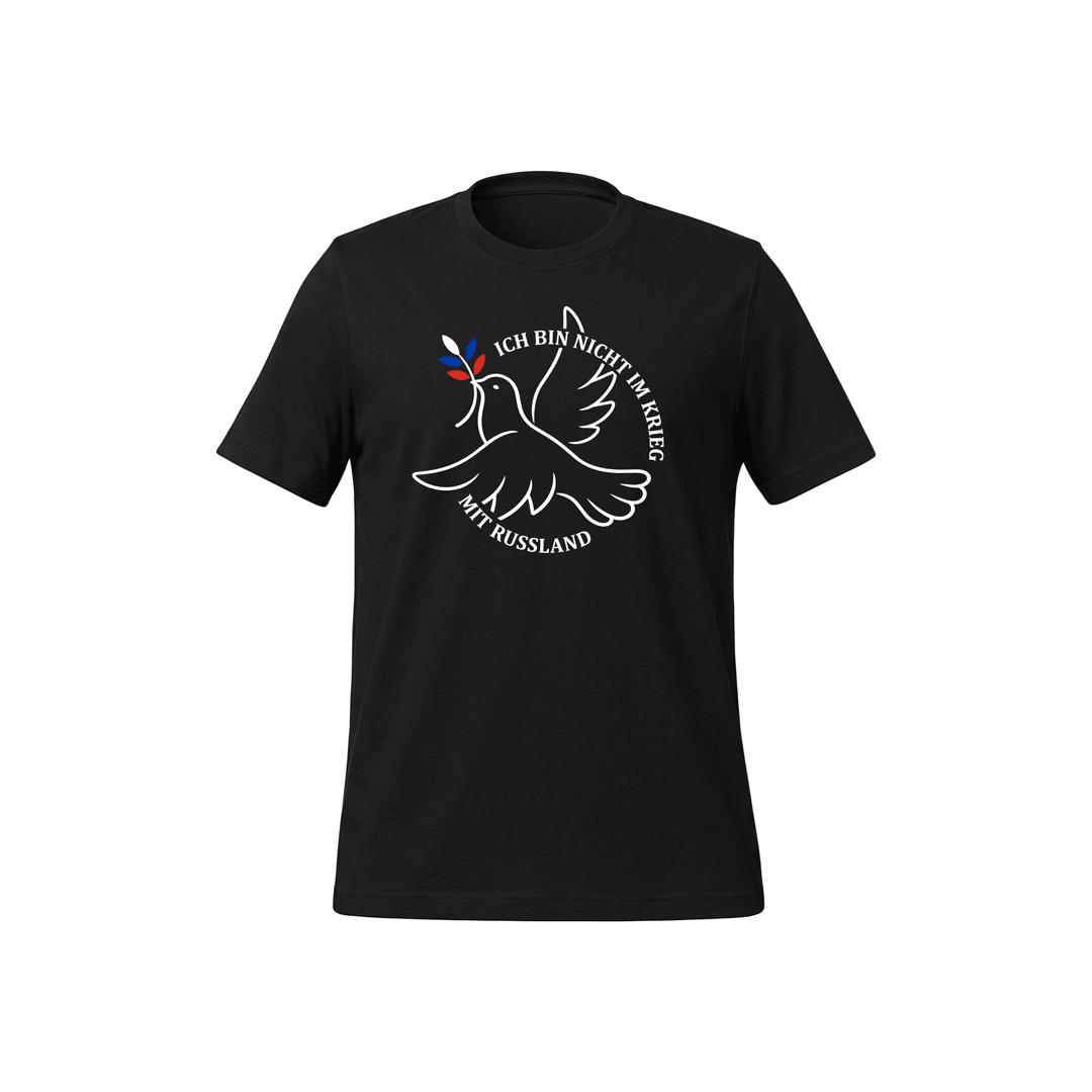 T-Shirt „Ich bin nicht im Krieg mit Russland“