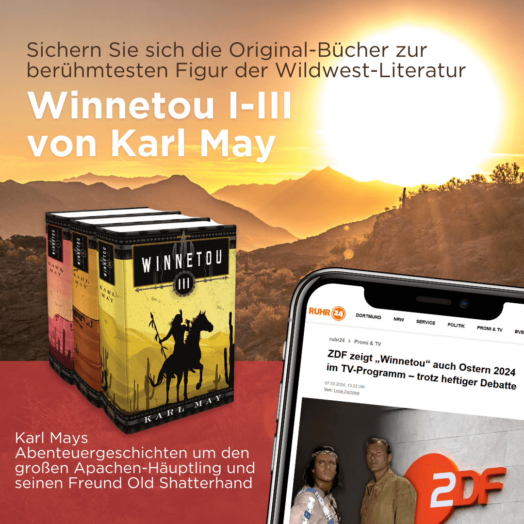 Karl May, Winnetou I-III (3 Bände)