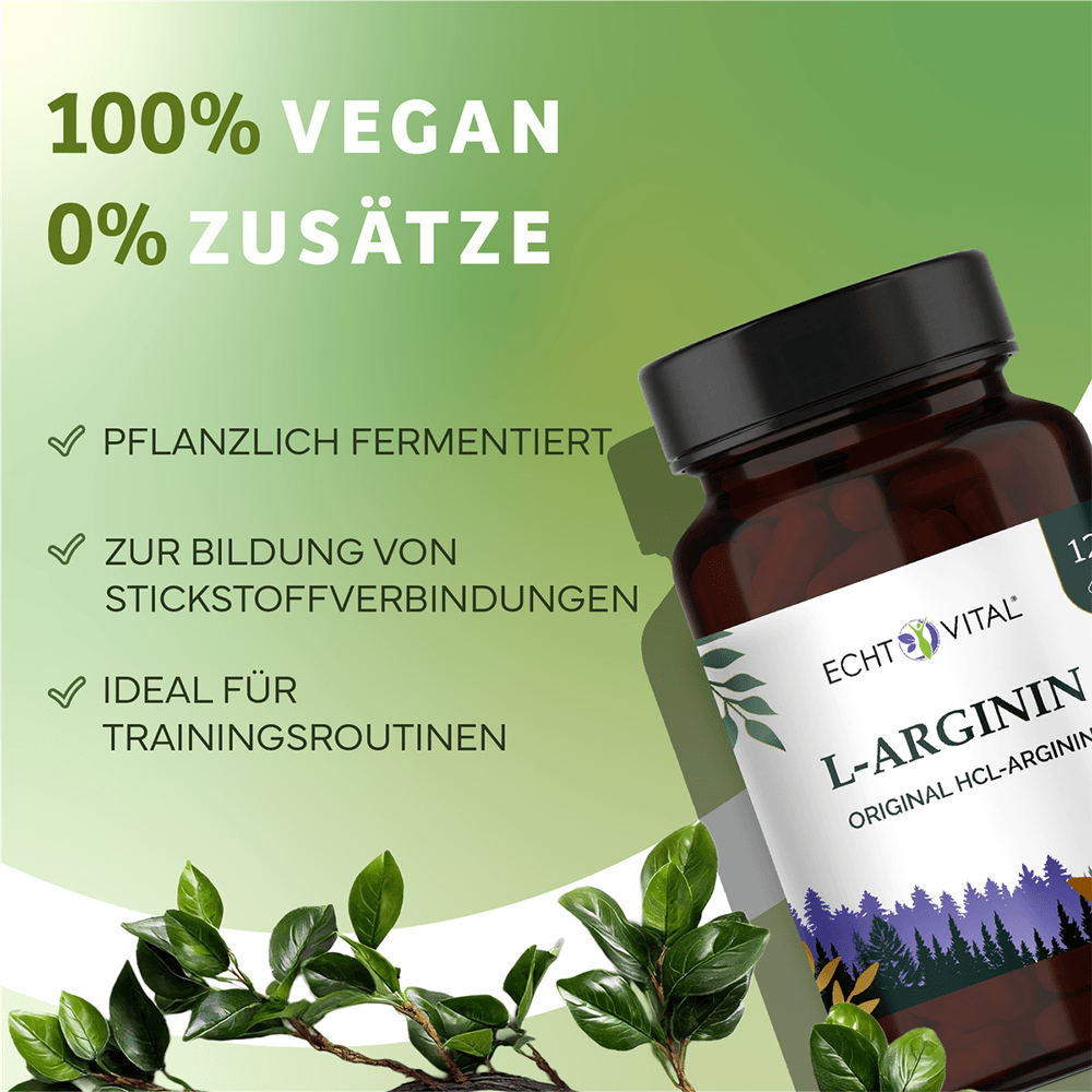 L-Arginin Kapseln aus pflanzlicher Fermentation