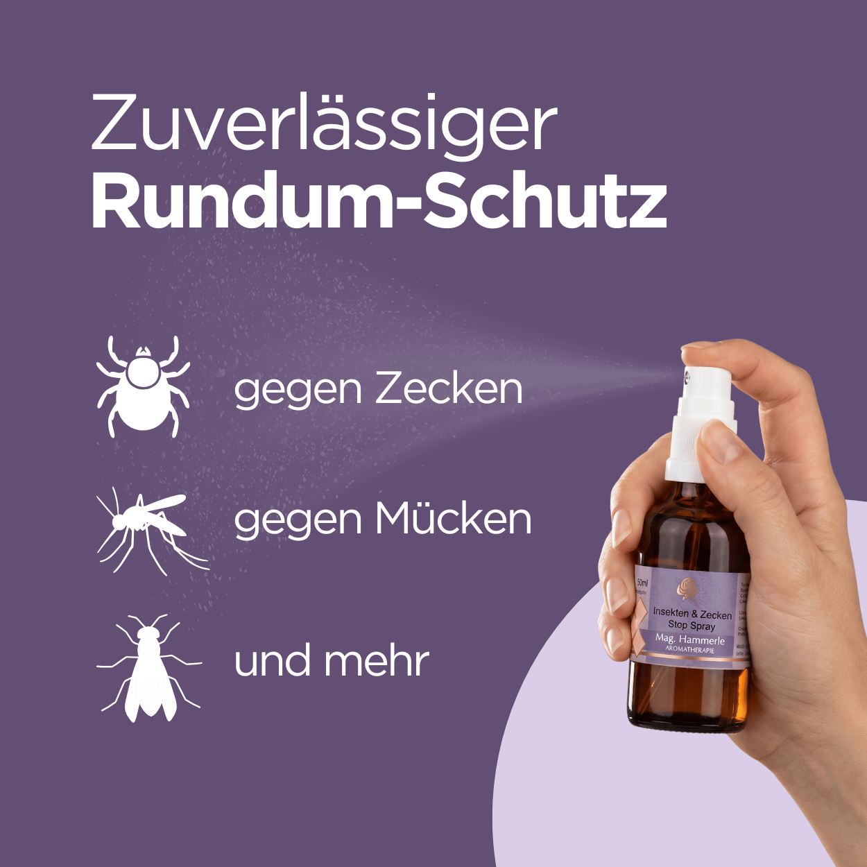 Insekten und Zecken Stop Spray