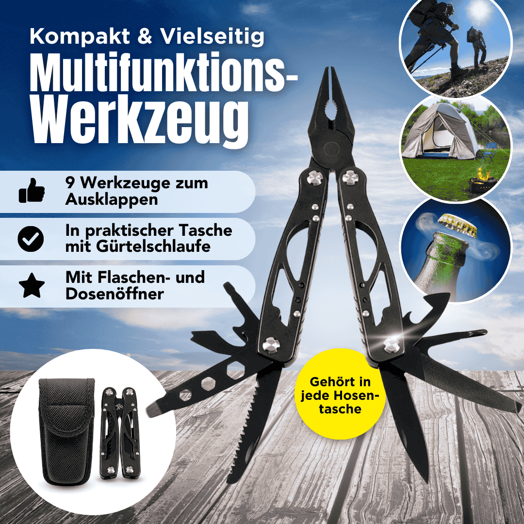 9-teiliges Multifunktionswerkzeug