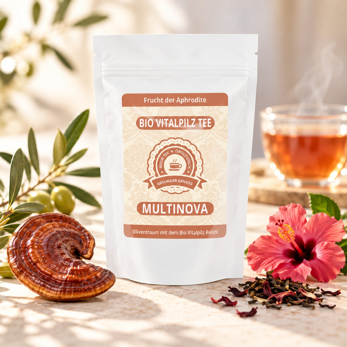 Bio Reishi Oliventraum Tee „Frucht der Aphrodite“