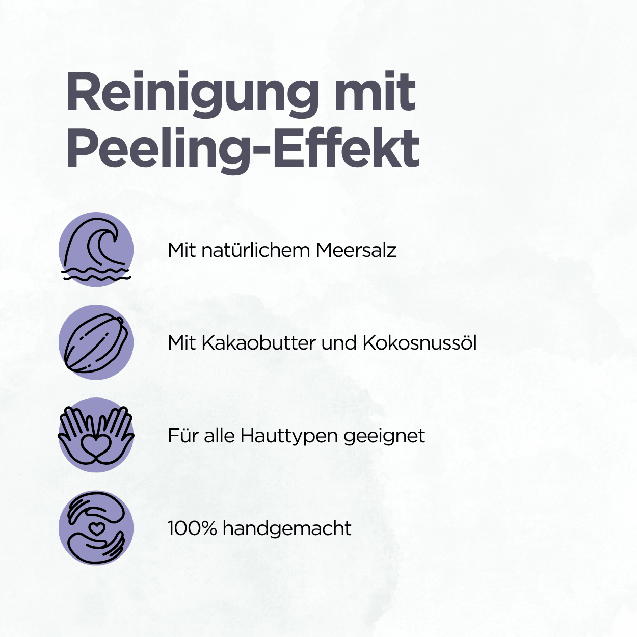 Natürliche Peelingseife Lavendel