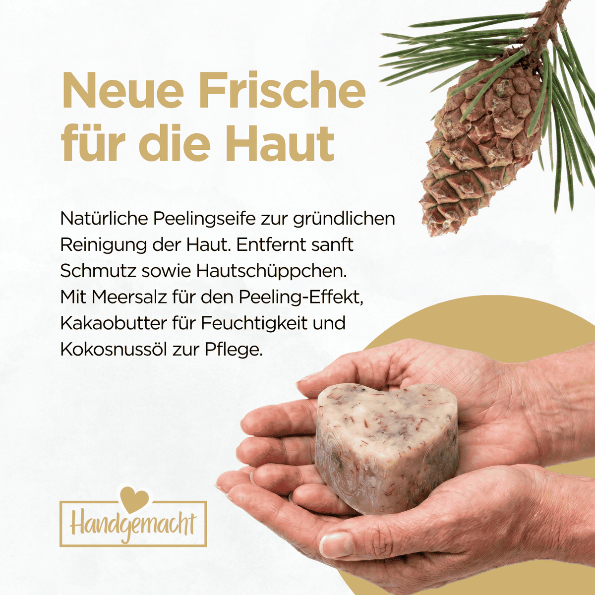 Natürliche Peelingseife Pinienknospe