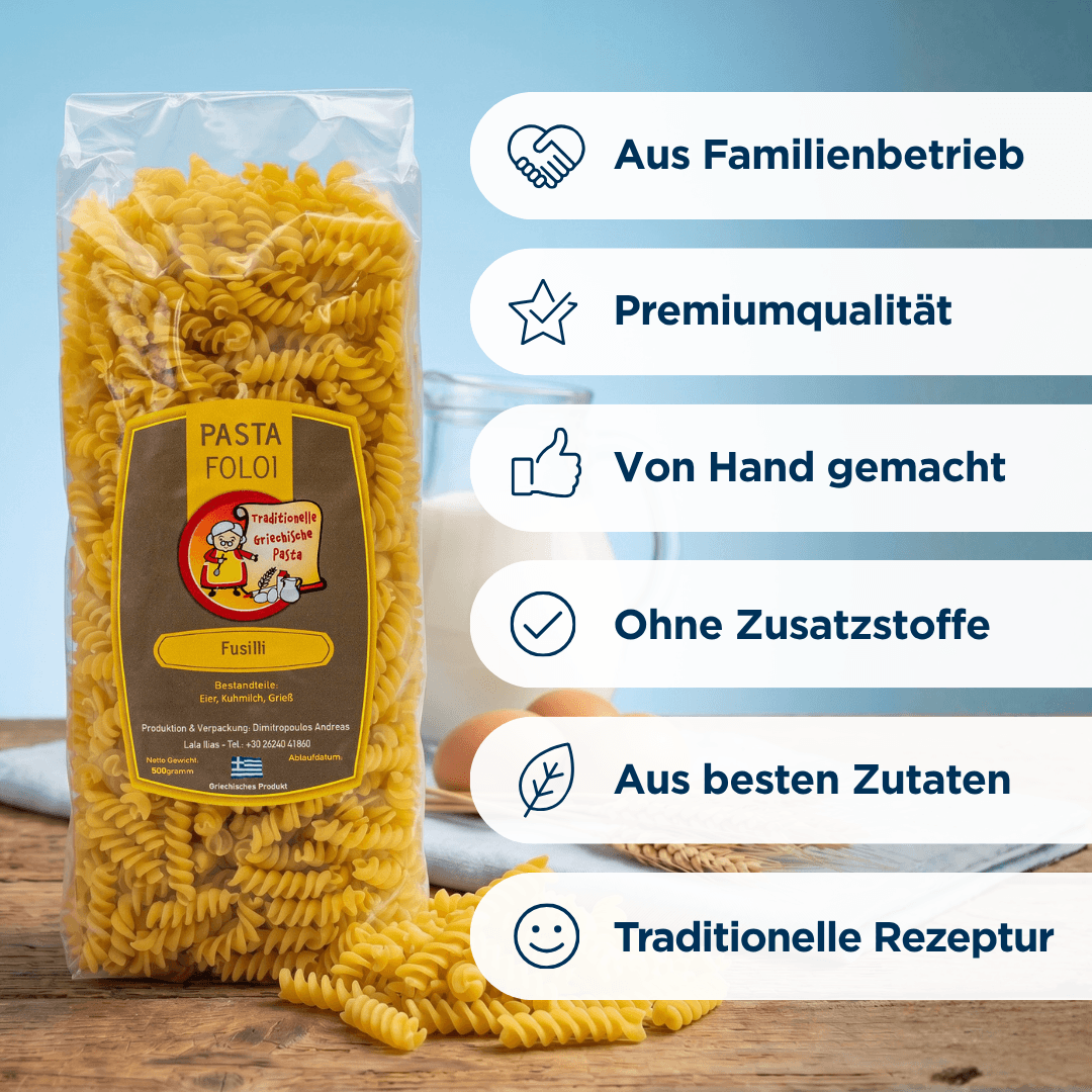 Pasta Foloi Fussili Vollkorn