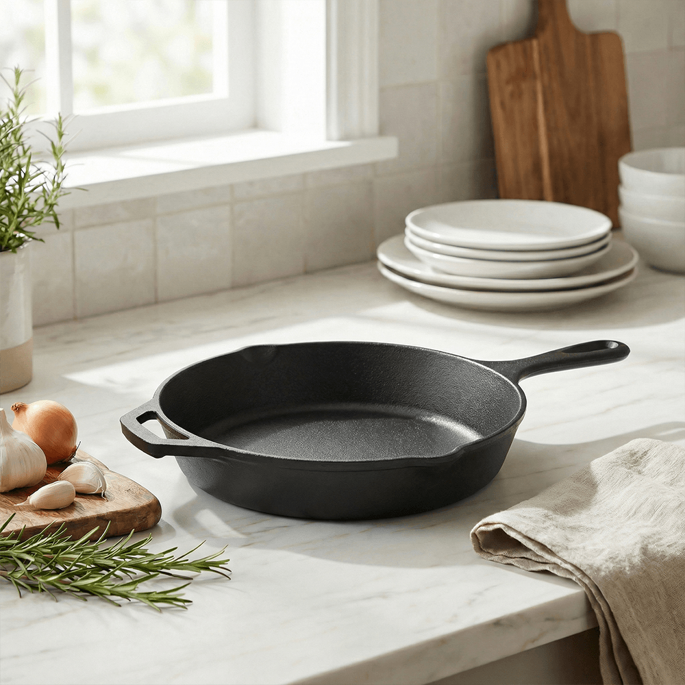 Pfanne aus Gusseisen mit Gegengriff Ø 26 cm