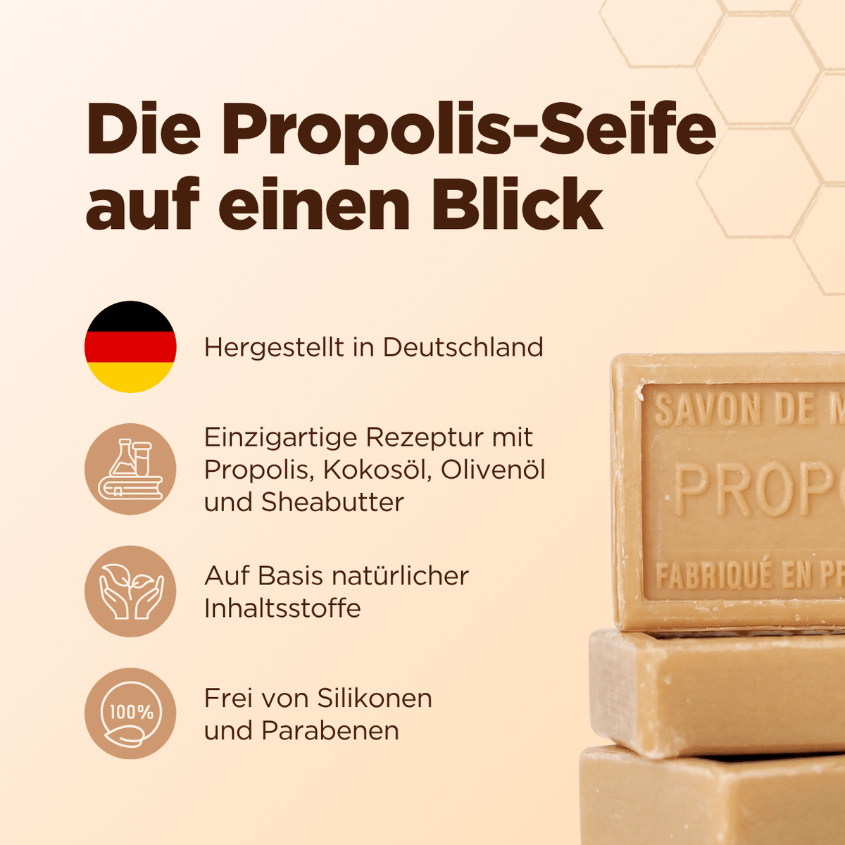 Propolis-Honig-Seife