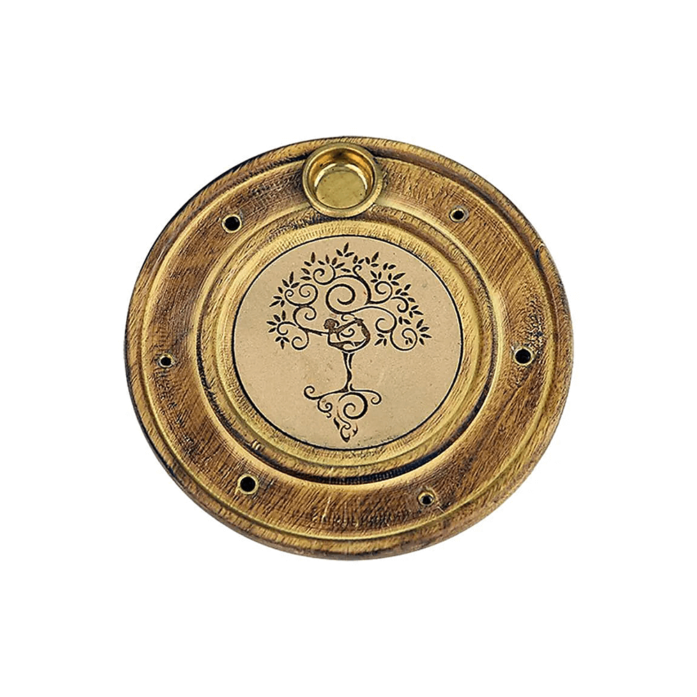 Räucherstäbchen- und Weihrauchkegelhalter Yoga Tree