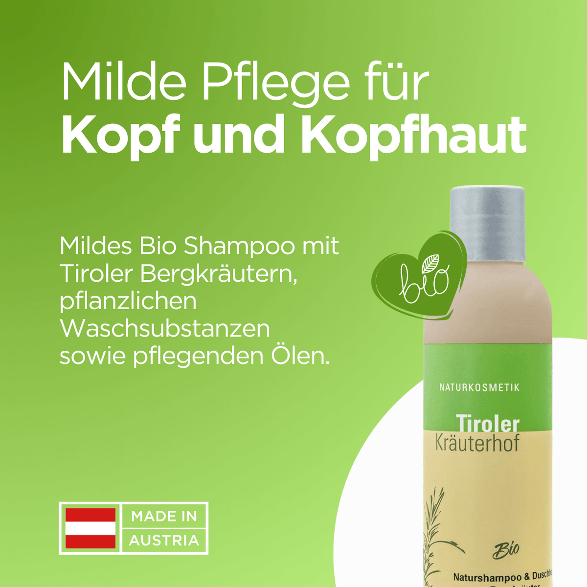 Bio Shampoo mit Bergkräutern