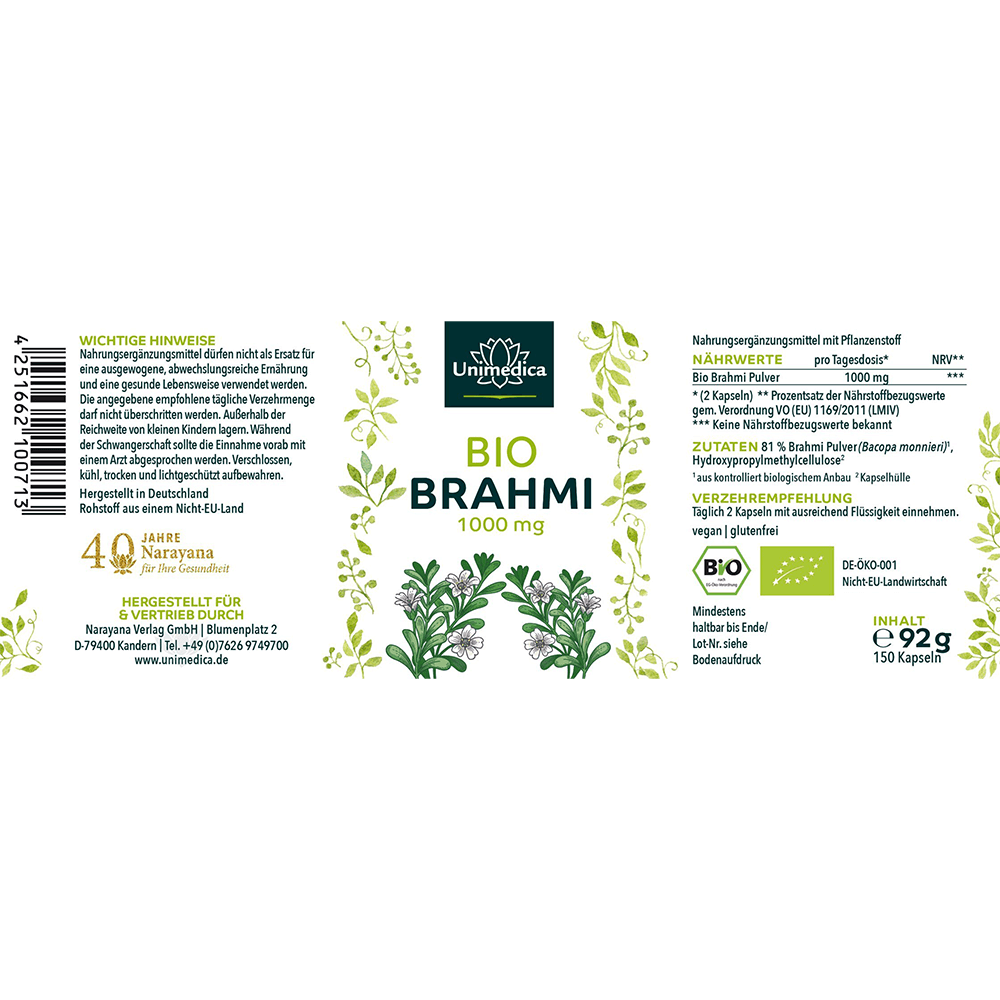 Bio Brahmi Kapseln