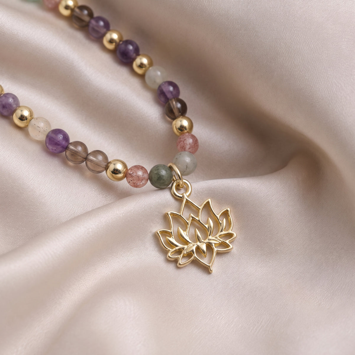 Verstellbare Halskette „Lotus“