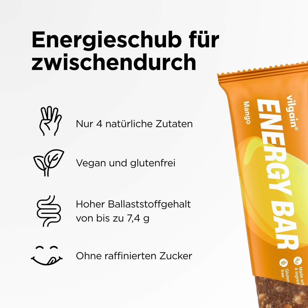 Energie Riegel Mango