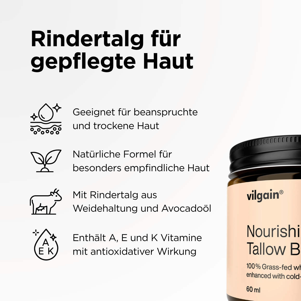 Bio Rindertalg nährender Balsam