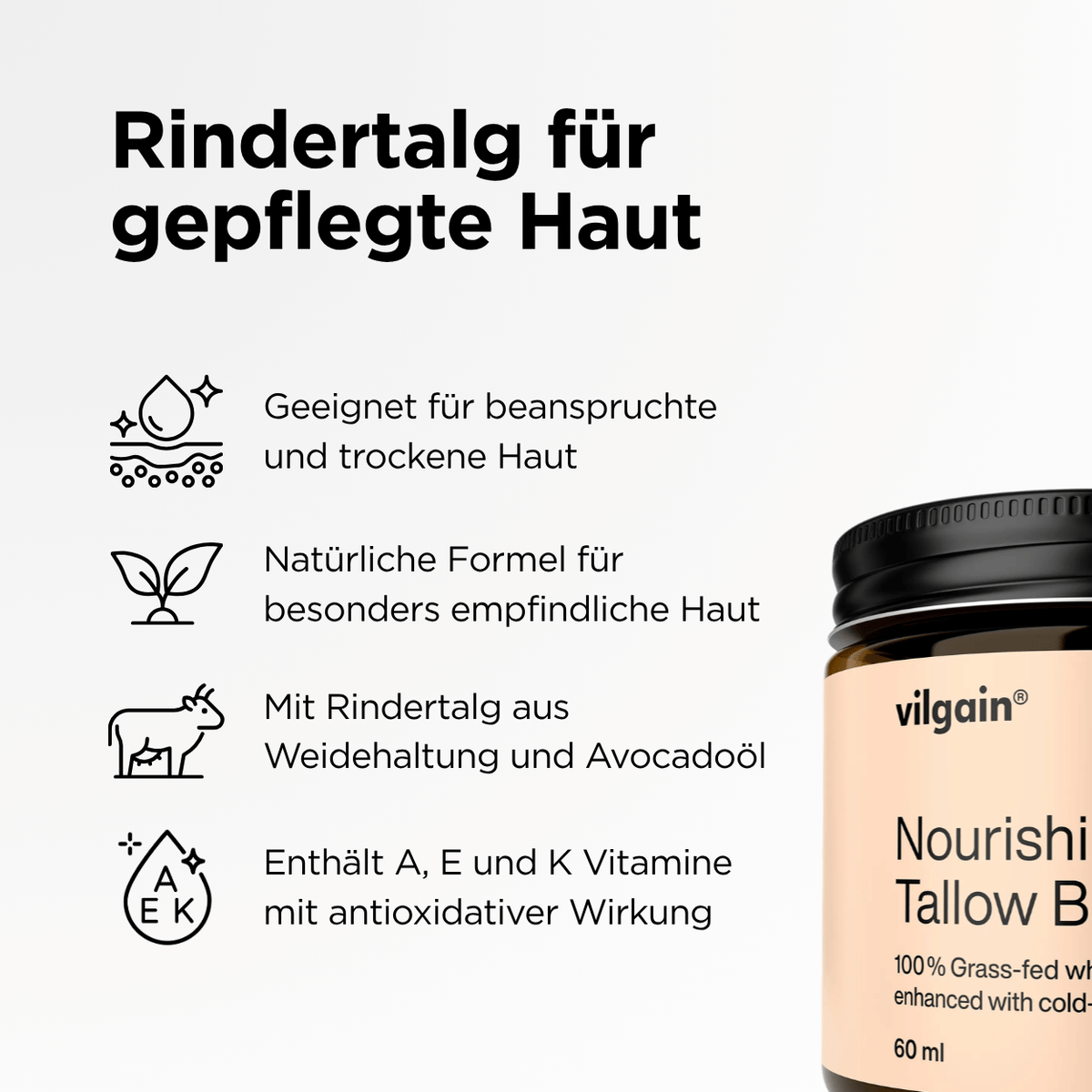 Bio Rindertalg nährender Balsam
