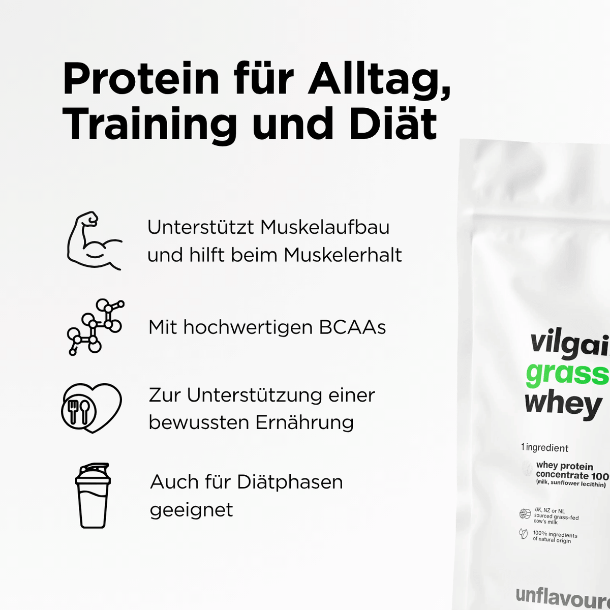 Weidemilch Whey Protein Natur