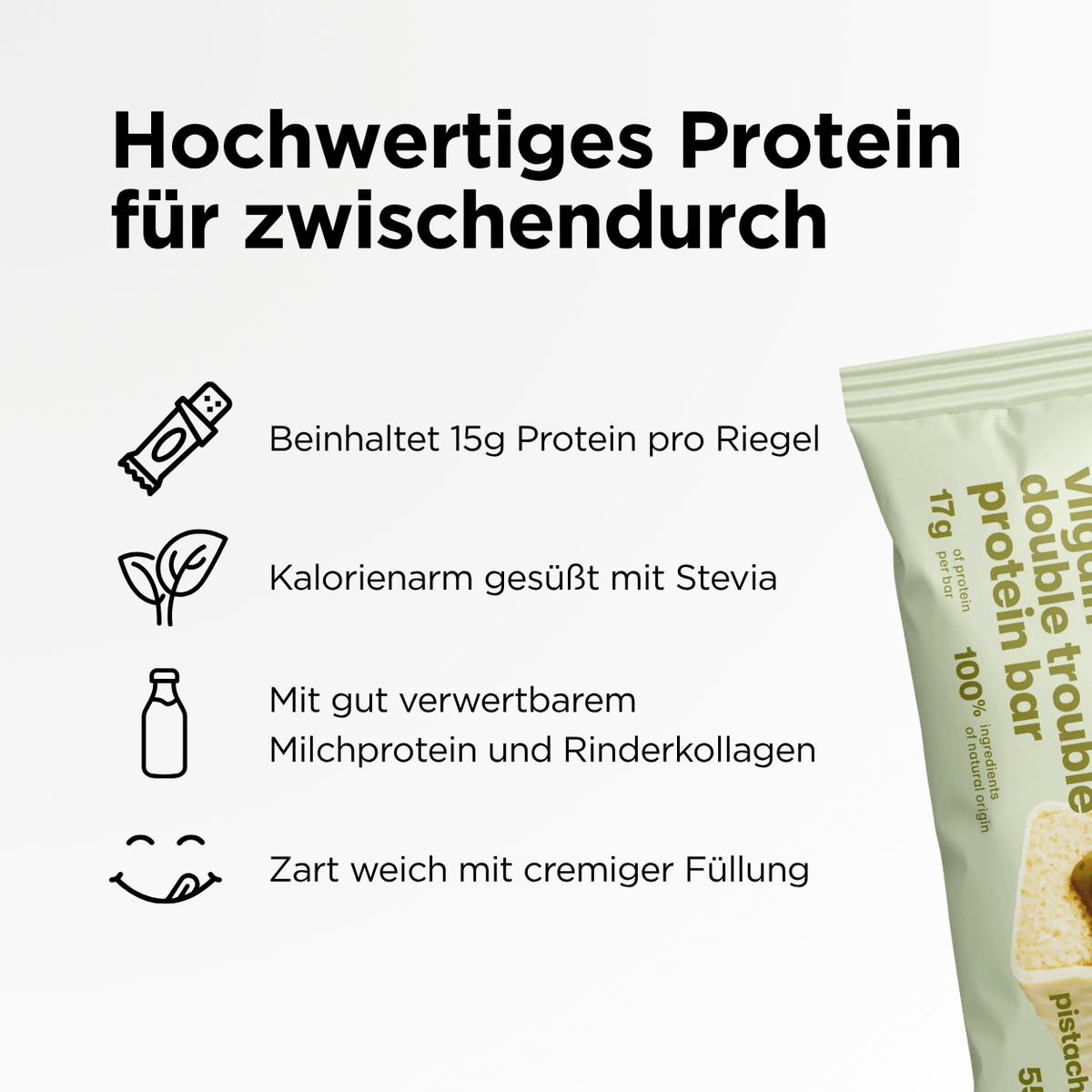 Protein Riegel Double Trouble Pistazien