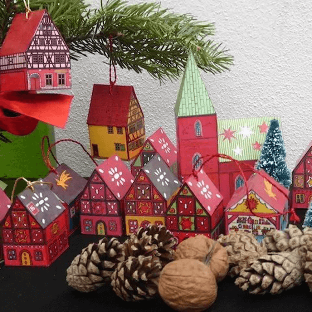 Weihnachtsmarkt – Papiermodell