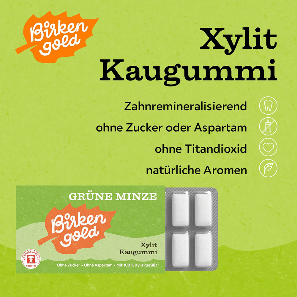 Xylit Kaugummi Grüne Minze