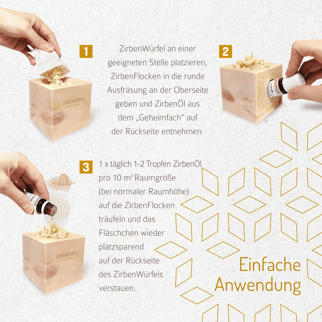 „Gute Nacht“ Zirben Geschenkset