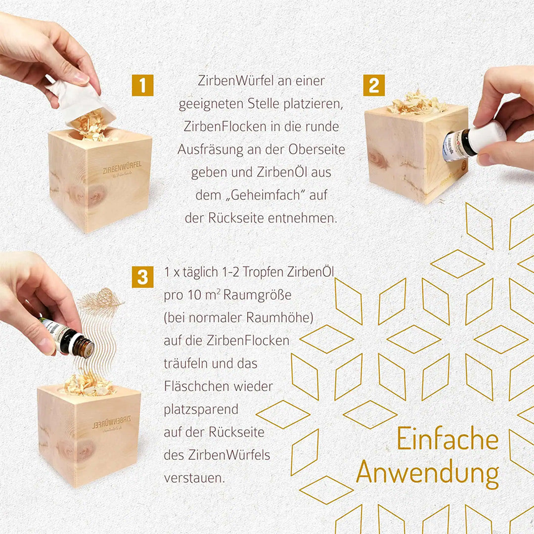 ZirbenWürfel Lufterfrischer Set